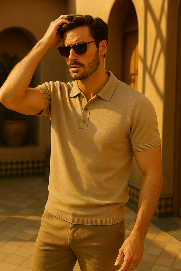 Polo Masculina Safar Cashmere – Lã Merino e Cashmere Premium