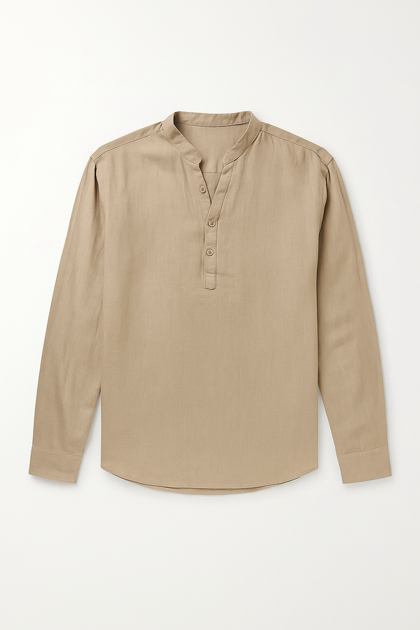 Nomads Linen Breeze – Camisa Premium Masculina Linho & Algodão