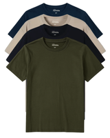 Kit 4 Camisetas Algodão Peruano