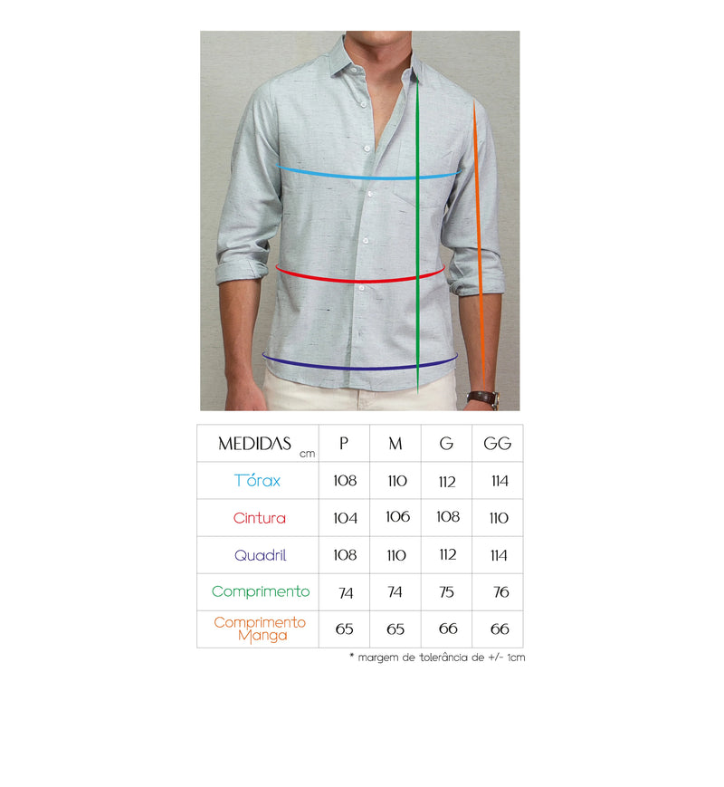 Camisa Nomads Linen Breeze Riviera – 100% Linho