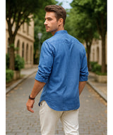 Nomads Linen Breeze – Camisa Premium Masculina Linho & Algodão