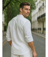 Nomads Linen Breeze – Camisa Premium Masculina Linho & Algodão