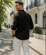 Nomads Linen Breeze – Camisa Premium Masculina Linho & Algodão
