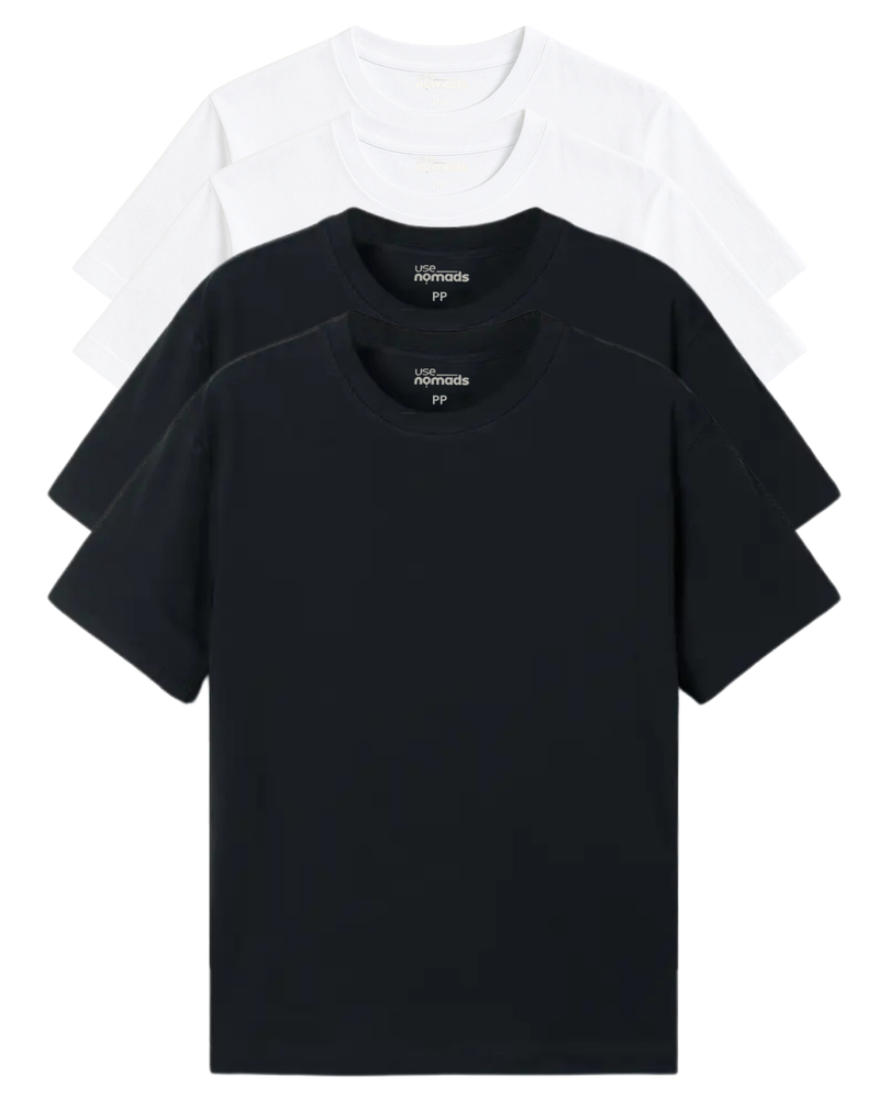 Kit 4 Camisetas Algodão Peruano